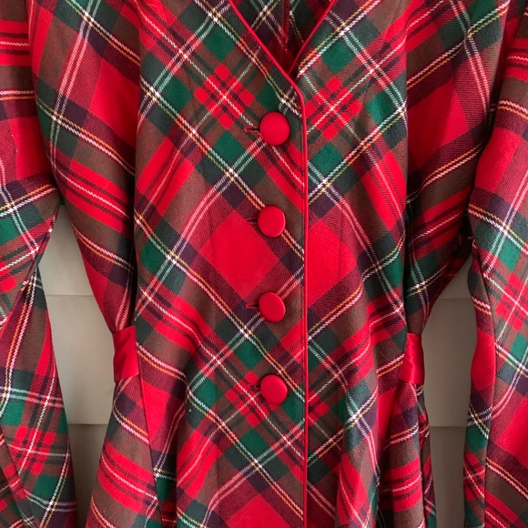 Victoria’s Secret Vintage Tartan Plaid Quality Robe Size XS/S - Picture 3 of 14